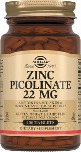 solgar zinc picolinate 22mg